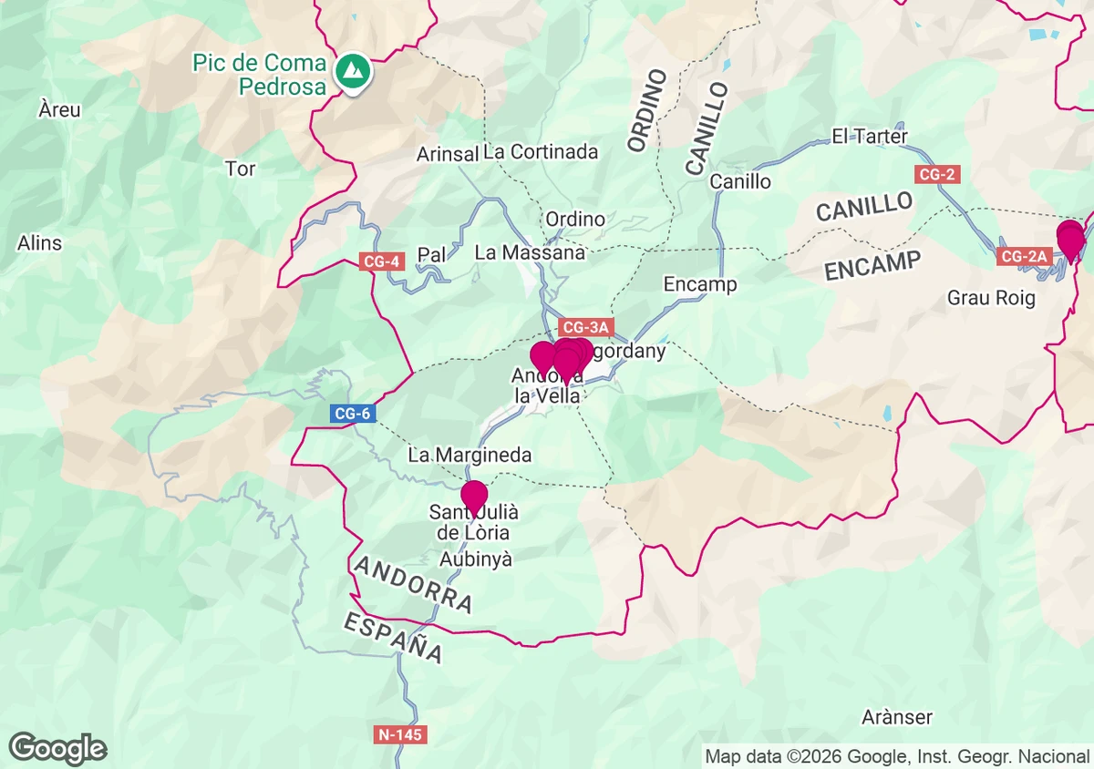 Mapa interactiu de punts de venda i cobertura a Andorra